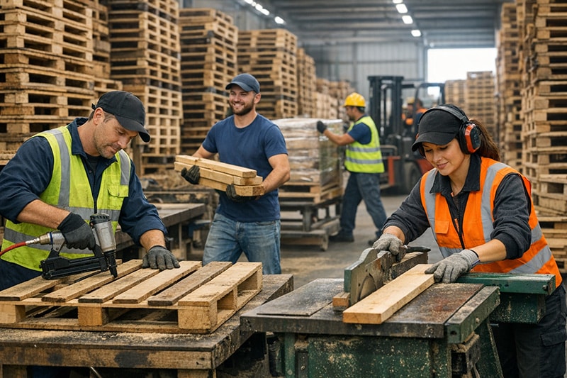 pallet houtbedrijf personeel